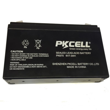 PKCELLL brand 6v 7ah lead acid battery SLA for UPS